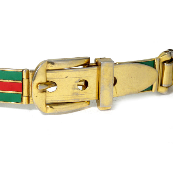 OLD Gucci 　レア!!シェリー金属チェーンベルト（ゴールド）