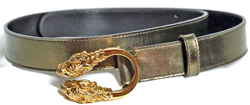 Gucci タイガーバックルゴールドベルト