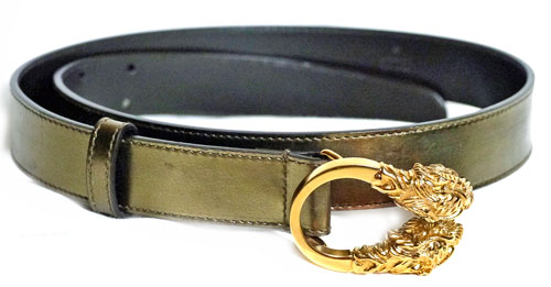 Gucci タイガーバックルゴールドベルト