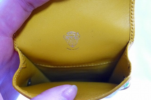 OLD Gucci 　Fl?ra 小物ケース黄色（デッドストック）