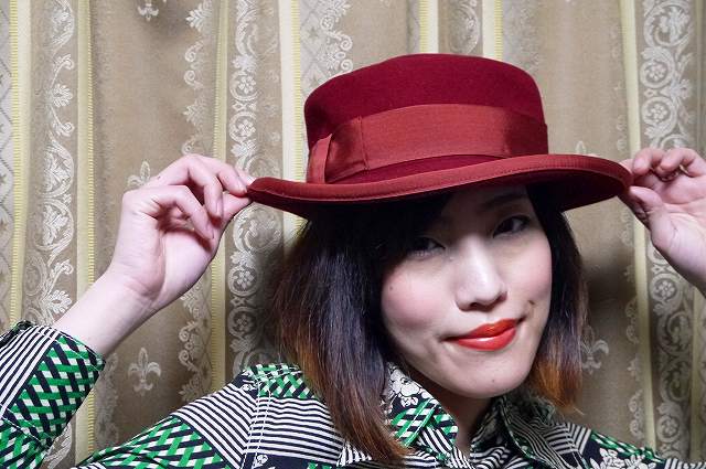 OLD Gucci オールドハット（ワインレッド）