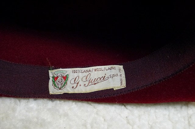 OLD Gucci オールドハット（ワインレッド）