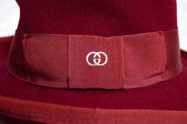 OLD Gucci オールドハット（ワインレッド）