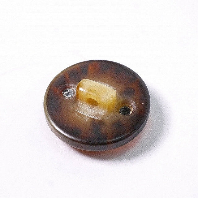 OLD Gucci べっ甲調ロゴボタン