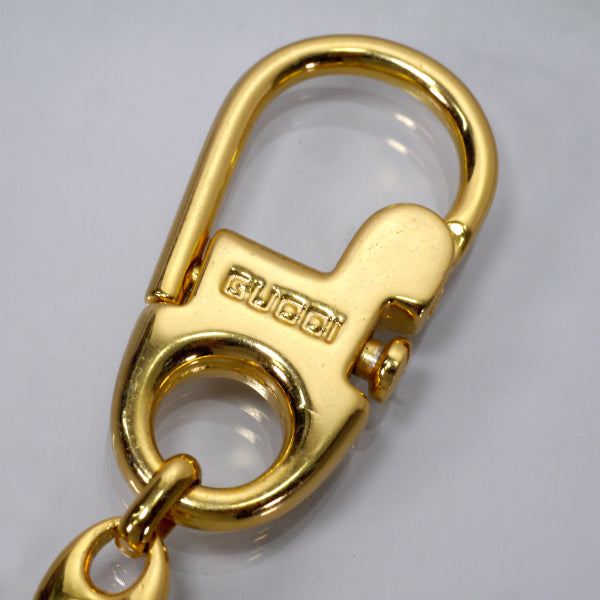 OLD Gucci インターロッキングGキーホルダー（ゴールド）