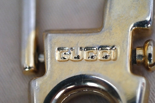 OLD Gucci　キーホルダー（赤×ゴールド）
