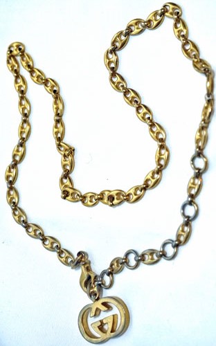 OLD Gucci　ゴールドＧＧチェーン