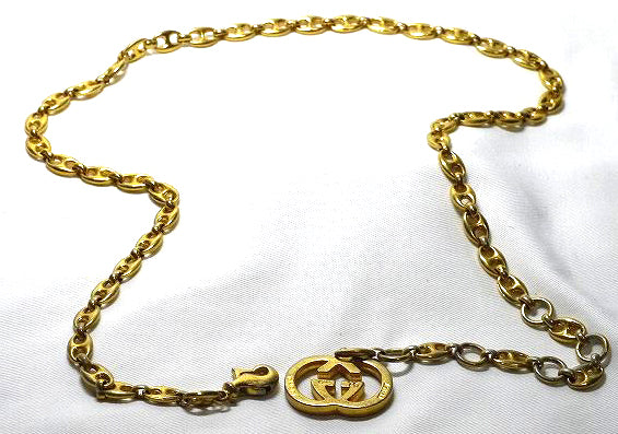 OLD Gucci　ゴールドＧＧチェーン