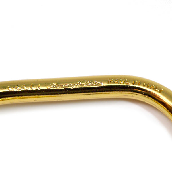 OLD Gucci　ロゴマーク キーホルダー（ゴールド×赤）