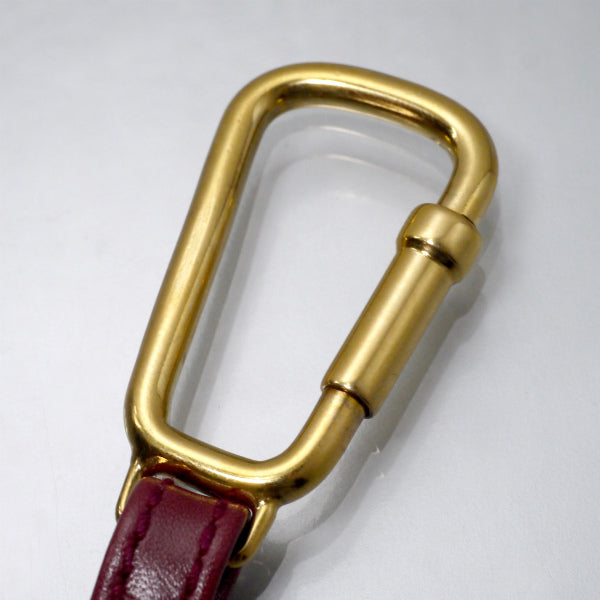 OLD Gucci　インターロッキングGコインキーホルダー（ボルドー）