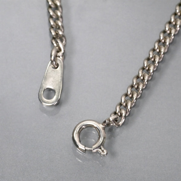 OLD Gucci　GGロゴ×シェリープレートネックレス（シルバー）