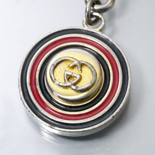 OLD Gucci　＜訳あり＞ロゴシェリーキーホルダー（シルバー）