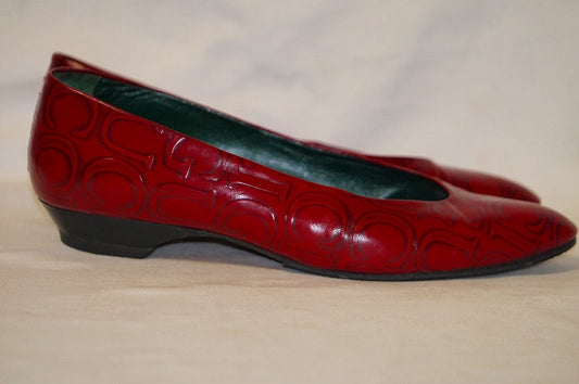 OLD Gucci ローヒール（赤）24.5cm