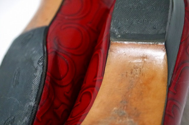 OLD Gucci ローヒール（赤）24.5cm