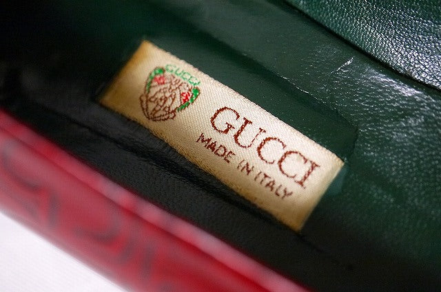 OLD Gucci ローヒール（赤）24.5cm