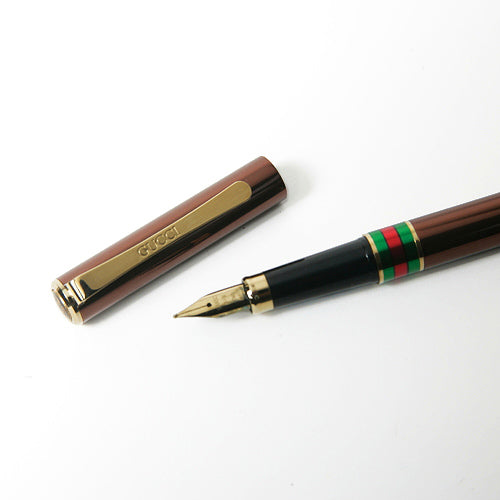 OLD Gucci 万年筆(茶）