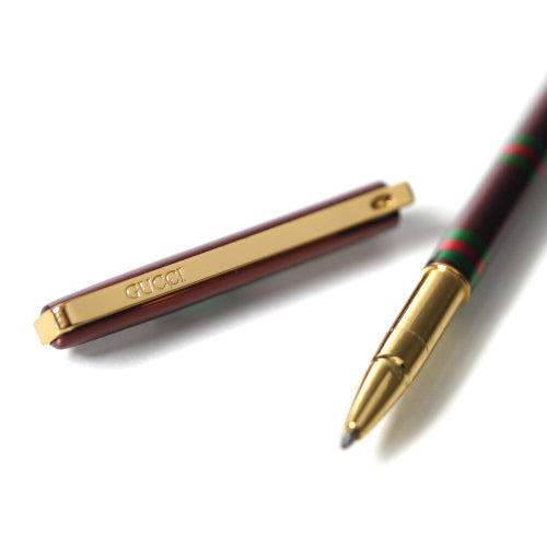 OLD Gucci 　ボールペン&ライターセット(茶）