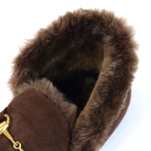 OLD Gucci ムートンルームシューズ（茶）