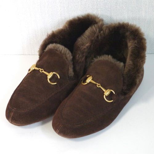 OLD Gucci ムートンルームシューズ（茶）