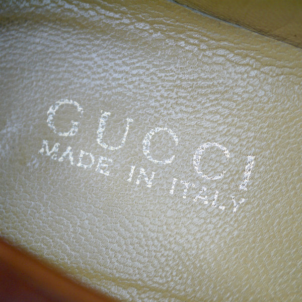 OLD Gucci　シェリーラインビットローファー(23.5cm・茶)