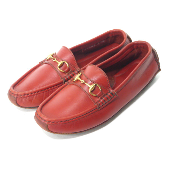 Gucci　ホースビット ドライビングシューズ（L・赤）
