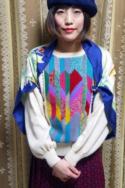 OLD Gucci スカーフ紺（新品）