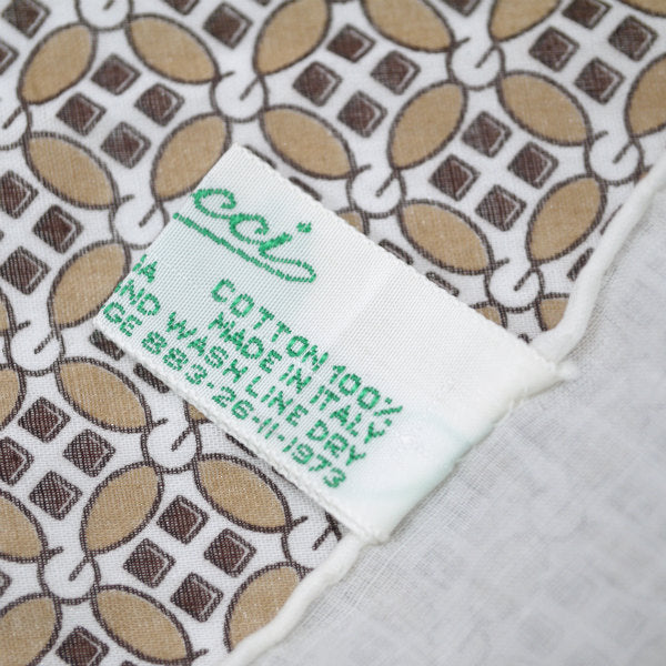 OLD Gucci ジオメトリックG ハンカチ（コットン）