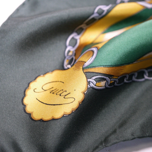 OLD Gucci シルクスカーフ（緑）