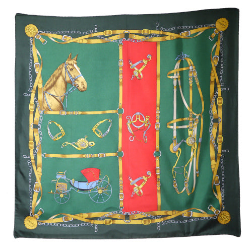 OLD Gucci シルクスカーフ（緑）