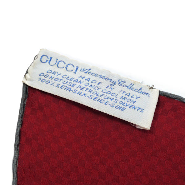 OLD Gucci  80sアクセコ シルクストール（赤）