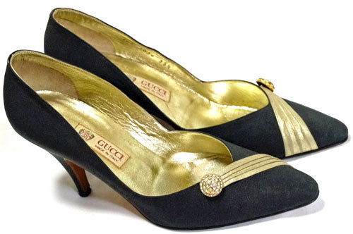 OLD Gucci 　パンプス35 2/1　黒