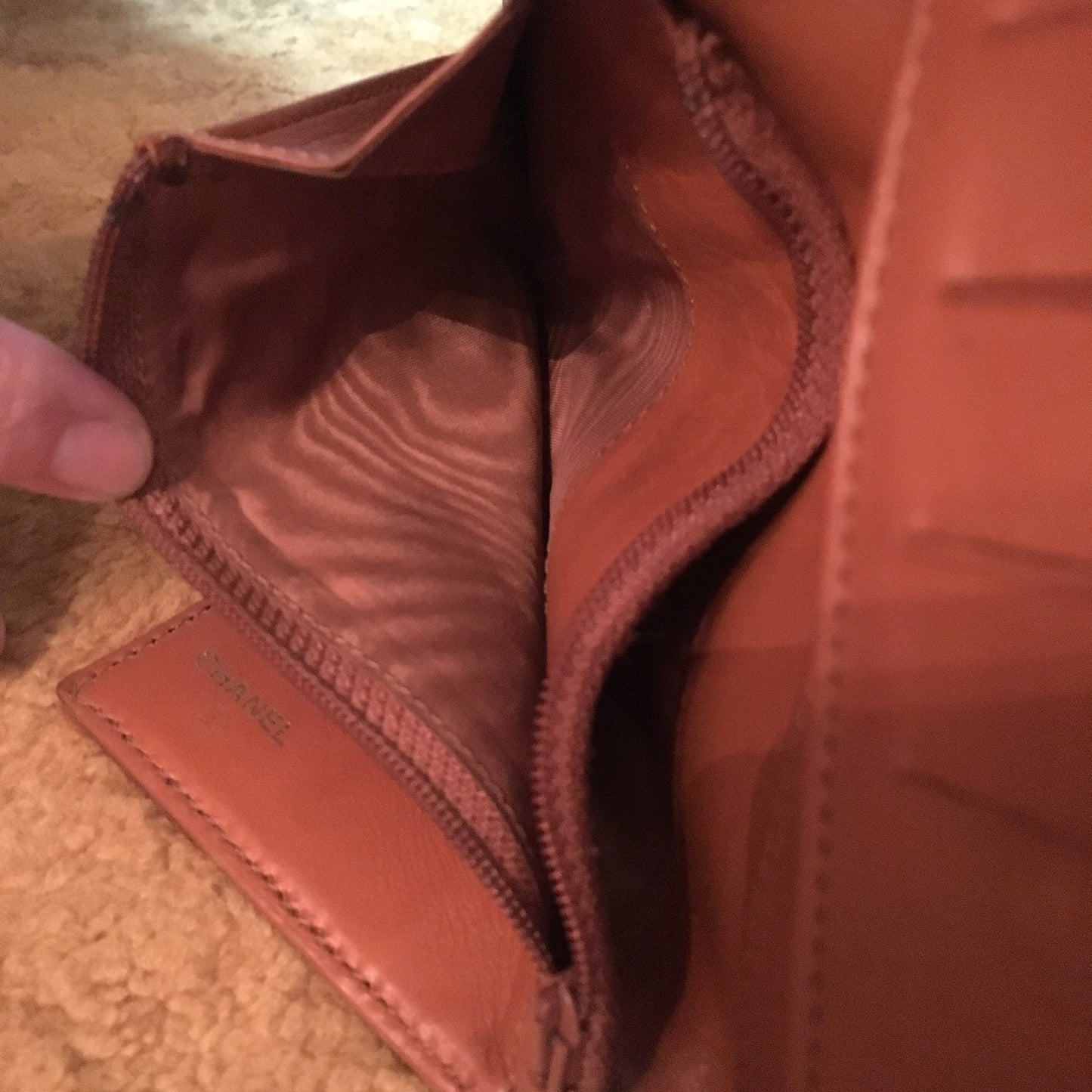 OLD CHANEL  ココマーク キャビアスキン 財布（茶）