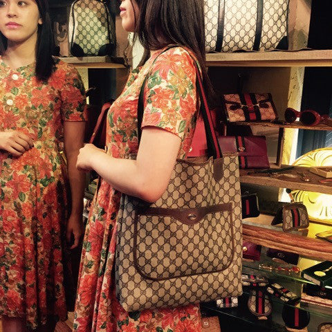 OLD Gucci 定番トートバッグ（茶）