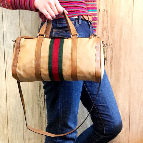 OLD Gucci ＜訳あり＞2WAYシェリーミニボストン(キャメル）