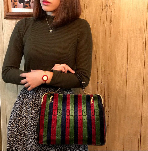 Roberta di Camerino カラベラ（モケット/トリコロールカラー)