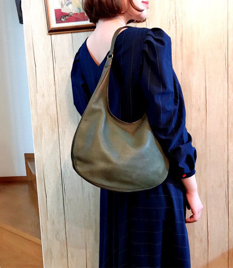 HERMES　ガオ ワンショルダー（オリーブグリーン）