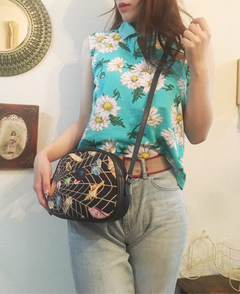 OLDGucci　シェル柄ネイビーショルダー