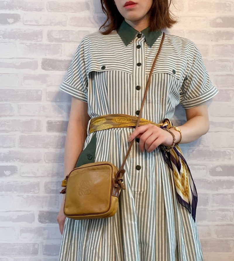 LOEWE　ゴルフ　ポシェット&ウエストポーチ（黄）