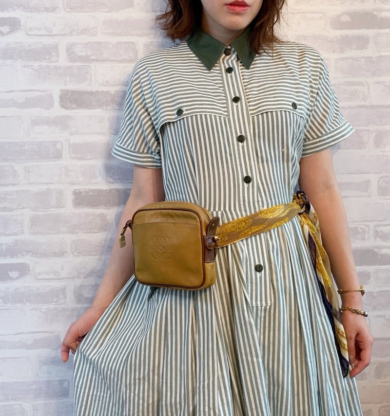 LOEWE　ゴルフ　ポシェット&ウエストポーチ（黄）