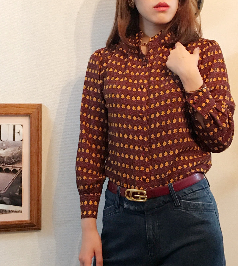 OLD Gucci GGバックルベルト(真紅)