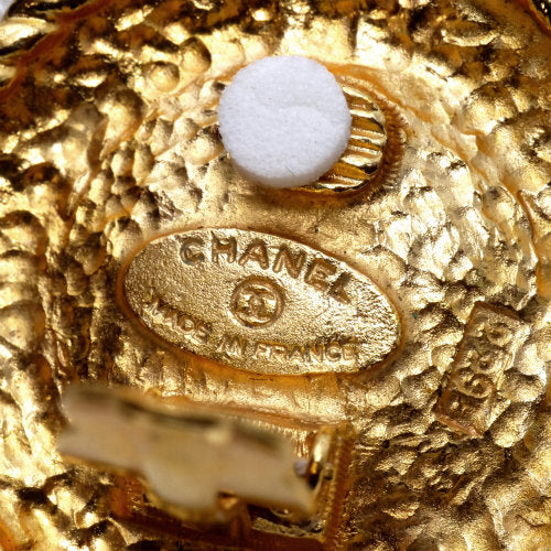 OLD CHANEL 　イヤリング（ゴールド　大パール）