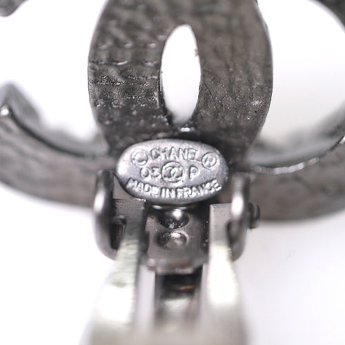 OLD CHANEL イヤリング　片方（ダークシルバー）