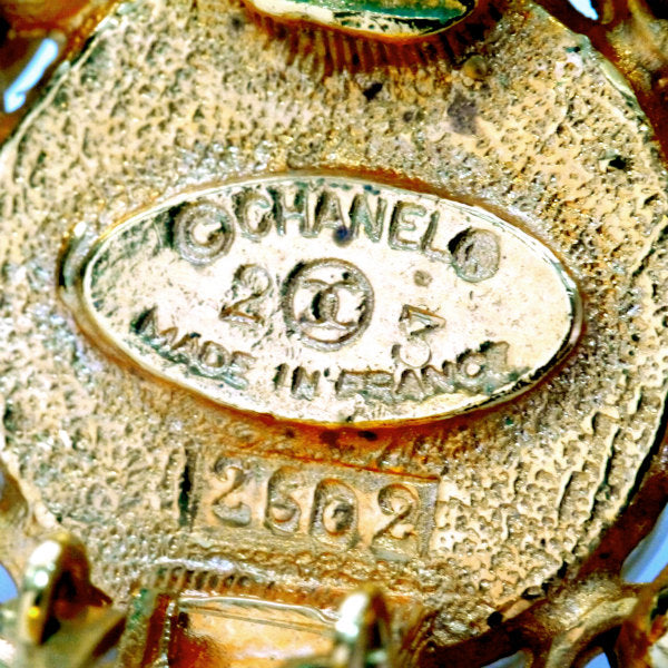 OLD CHANEL パール×チェーン イヤリング(箱付き)