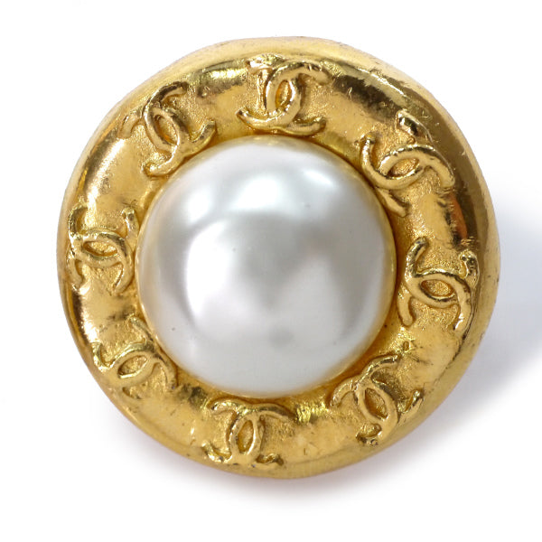 OLD CHANEL ミニココマーク×パール イヤリング(箱付き)