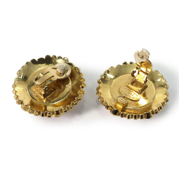 OLD CHANEL パール×ジルコニア 大ぶりイヤリング(箱付き)