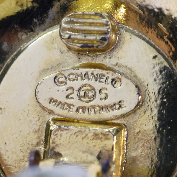 OLD CHANEL パール×ジルコニア 大ぶりイヤリング(箱付き)