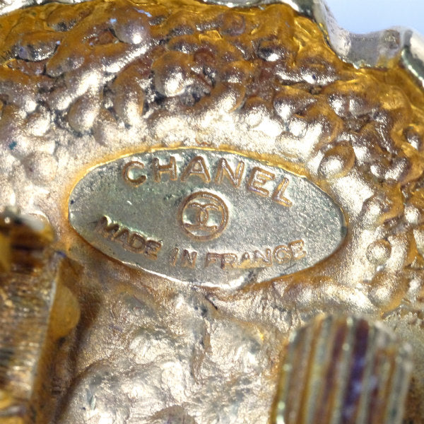 OLD CHANEL　グリポア グリーンイヤリング（箱付き）