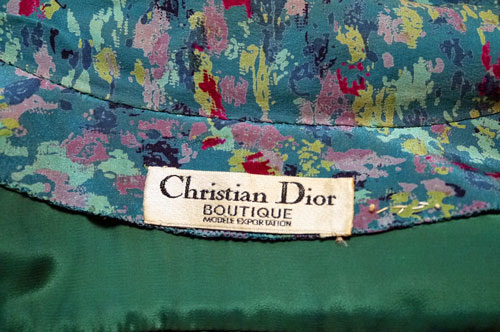 Christian Diorのシルクのワンピース