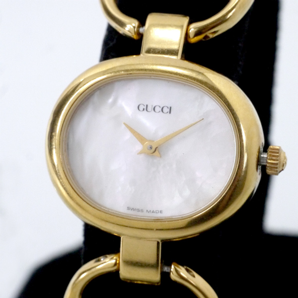 OLD Gucci シェル盤ブレスレット腕時計（ゴールド） | Vintage Shop 