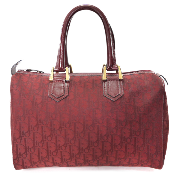 【驚きの値段】 ♦️クリスチャンディオール♦️トロッター柄 ディオール ボストン Dior トートバッ】 トロッター 赤 ハンドバッグ